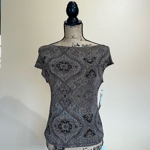 NOT FOR SALE JKLA California Glitter Slinky Top